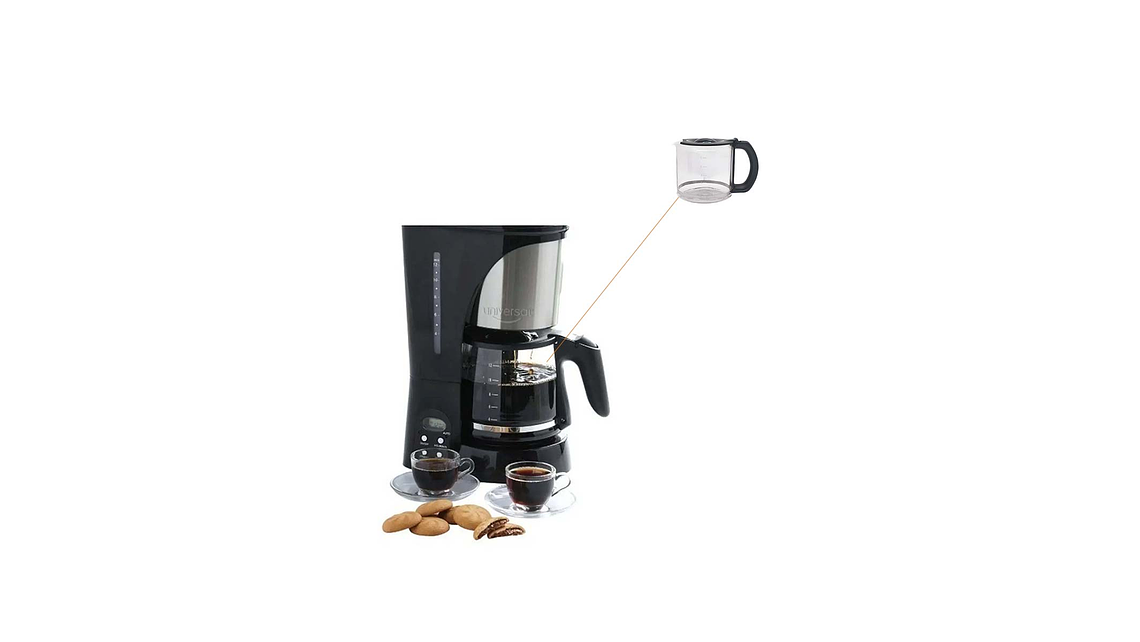 Jarra Negra Para Cafetera Digital Universal 12 Tazas 6