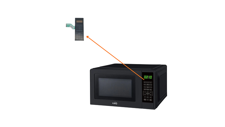 Membrana Para Horno Microondas Kalley Negro  3