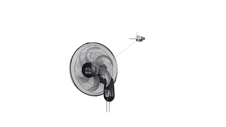 Motor Balinera Ventilador Home Elements De Pared 18 Pulgadas 6