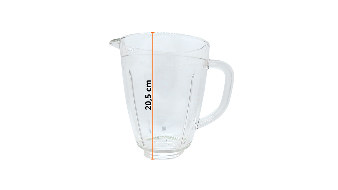 Vaso Vidrio Para Licuadora Kalley K-MLV6BSS 8