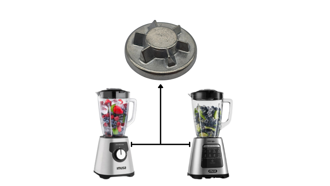 Acople Motor En Aluminio Para Licuadora Imusa  Ultraforce 4