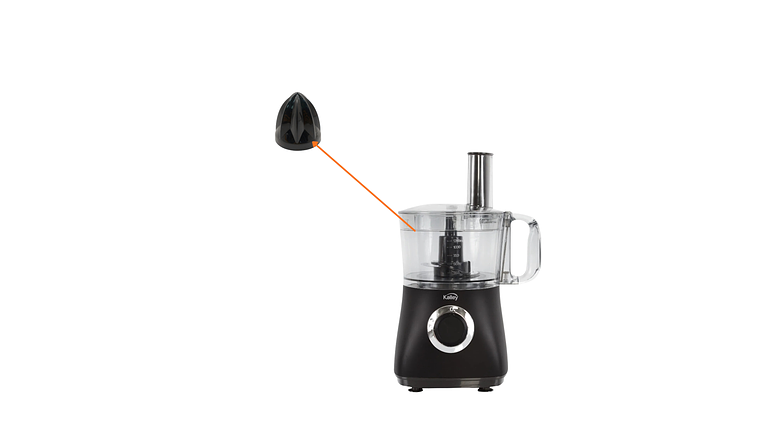 Cono Exprimidor Negro Para Procesador Kalley K-MPA500N 5