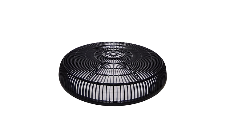 Malla Trasera Plastica Para Ventilador Universal Negro Fresh Ultra 2