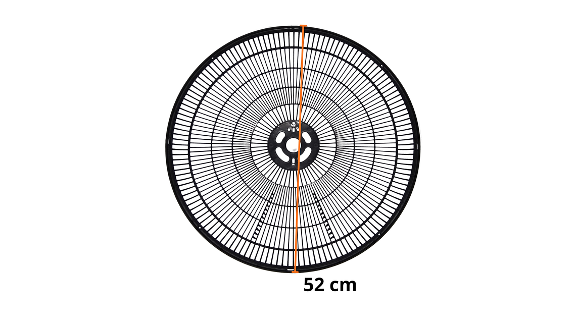 Malla Trasera Plastica Para Ventilador Universal Negro Fresh Ultra 5
