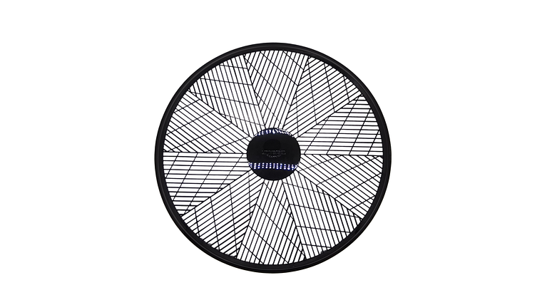 Malla Delantera Plastica Para Ventilador Universal Negro Fresh Ultra  1