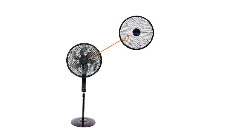 Malla Delantera Plastica Para Ventilador Universal Negro Fresh Ultra  4