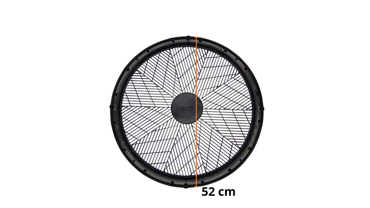 Malla Delantera Plastica Para Ventilador Universal Negro Fresh Ultra  5