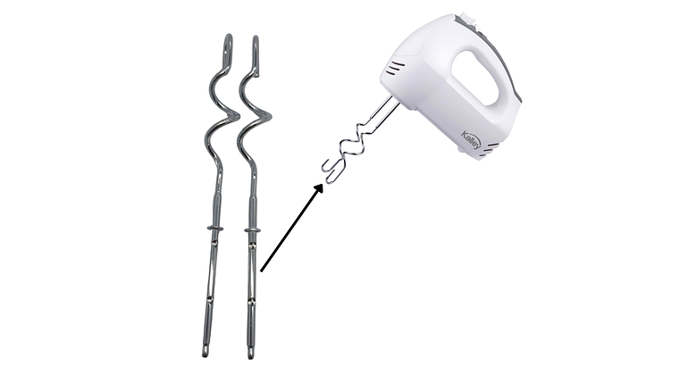 Juego Aspa X 2 Para Amasar Batidora Kalley 2