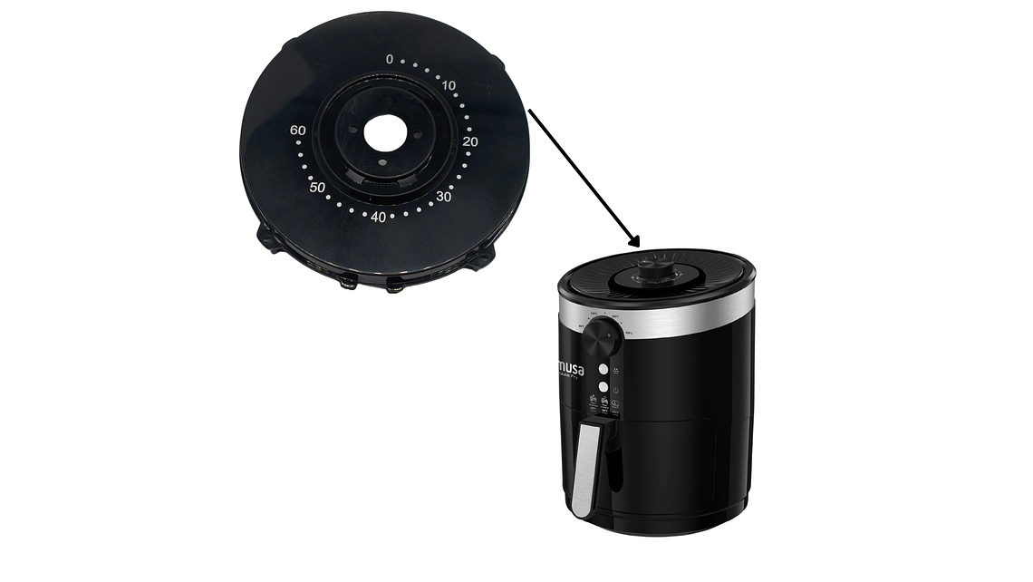 Soporte Minutero Freidora Imusa Quick Fry 3.5 Litros  3