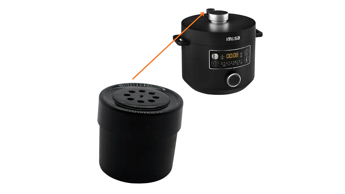 Pito Olla Multifuncional Imusa Multichef Pro Negra 5L 3