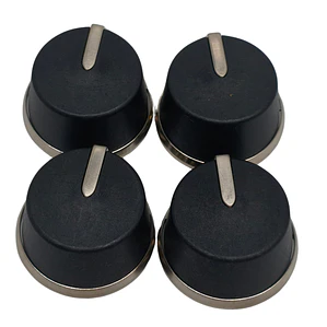 Juego Perilla X4 Aro Metalico Espigo Largo