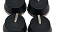 Juego Perilla X4 Aro Metalico Espigo Largo - Miniatura 1
