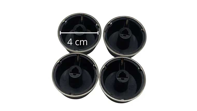 Juego Perilla X4 Aro Metalico Espigo Largo 4