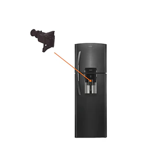 Ensamble Válvula Negra Dispensador de Agua Nevera Mabe