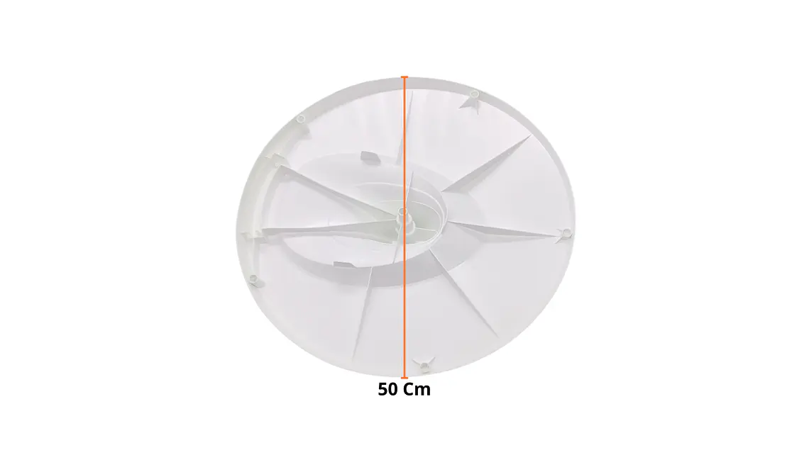 Base Piso Blanca Para Ventilador Samurai Turbo Power  6