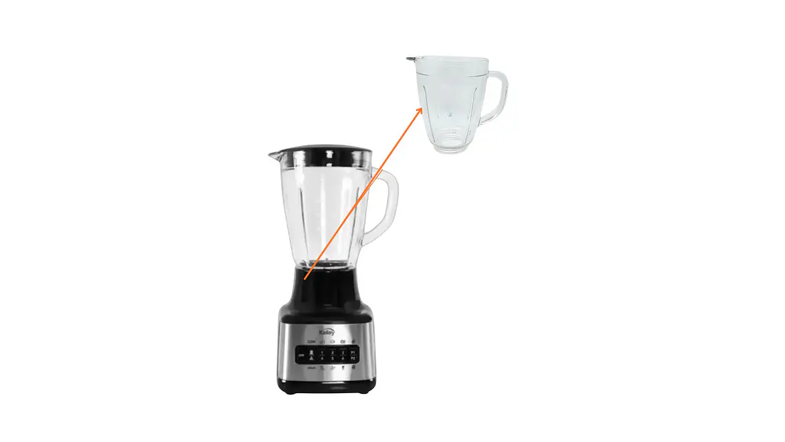 Vaso Vidrio para Licuadora Kalley K-MLV6BSS 4