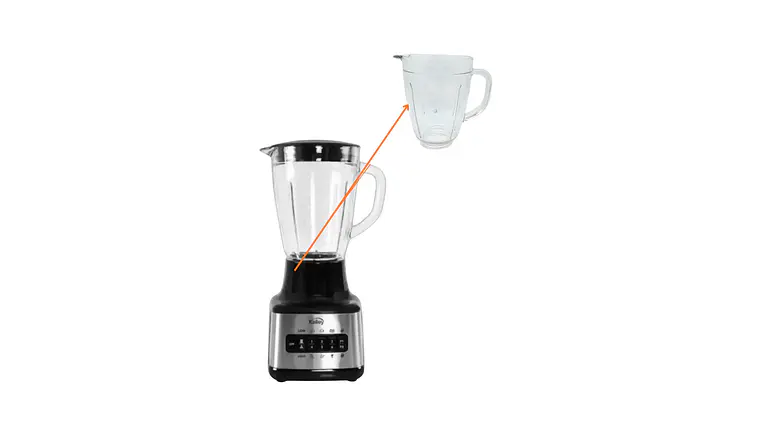 Vaso Vidrio para Licuadora Kalley K-MLV6BSS 4