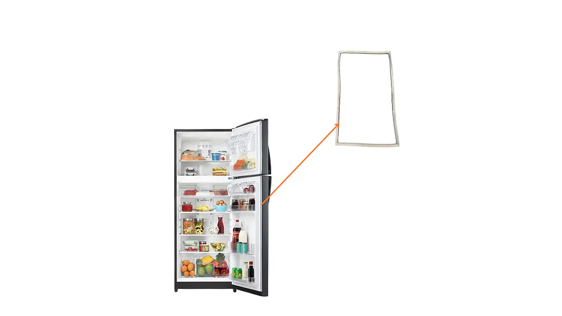 Empaque inferior para nevera Mabe 64 x 110 cm WR01L13817 5