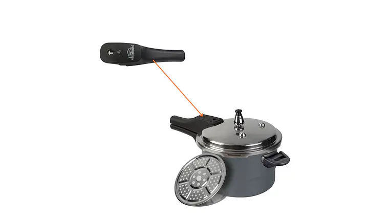 Manija para tapa de olla a presión Home Elements acero inoxidable 2 a 5,6 litros 5