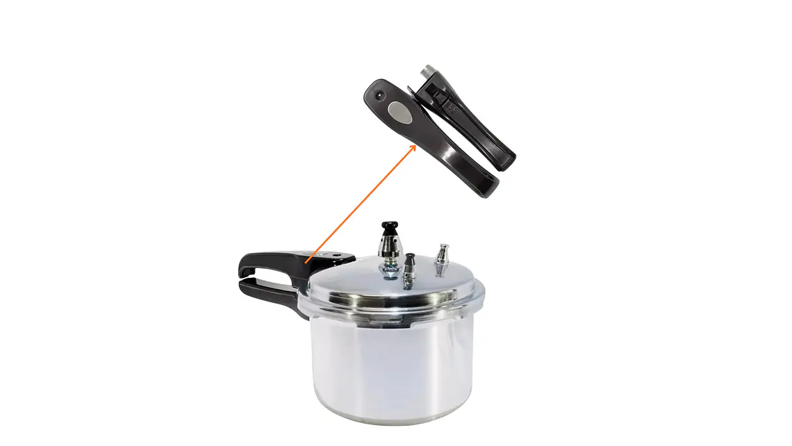 Juego de manijas superior e inferior para olla a presión Home Elements 7 a 11 litros 4
