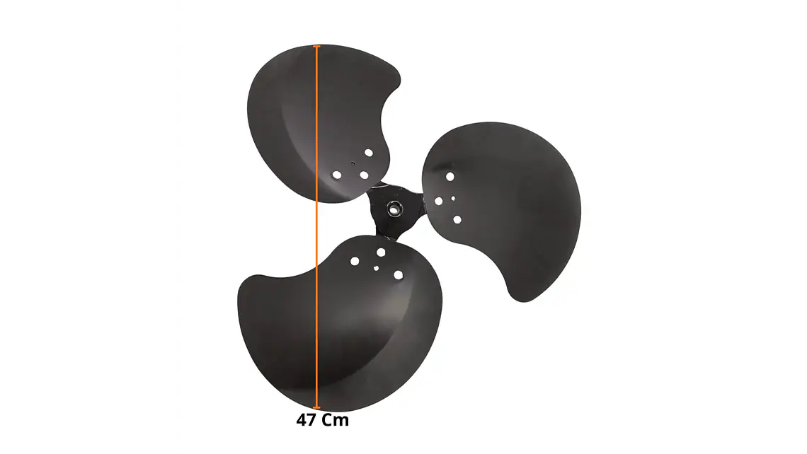 Hélice metálica para ventilador Kalley K-VP20HS 7