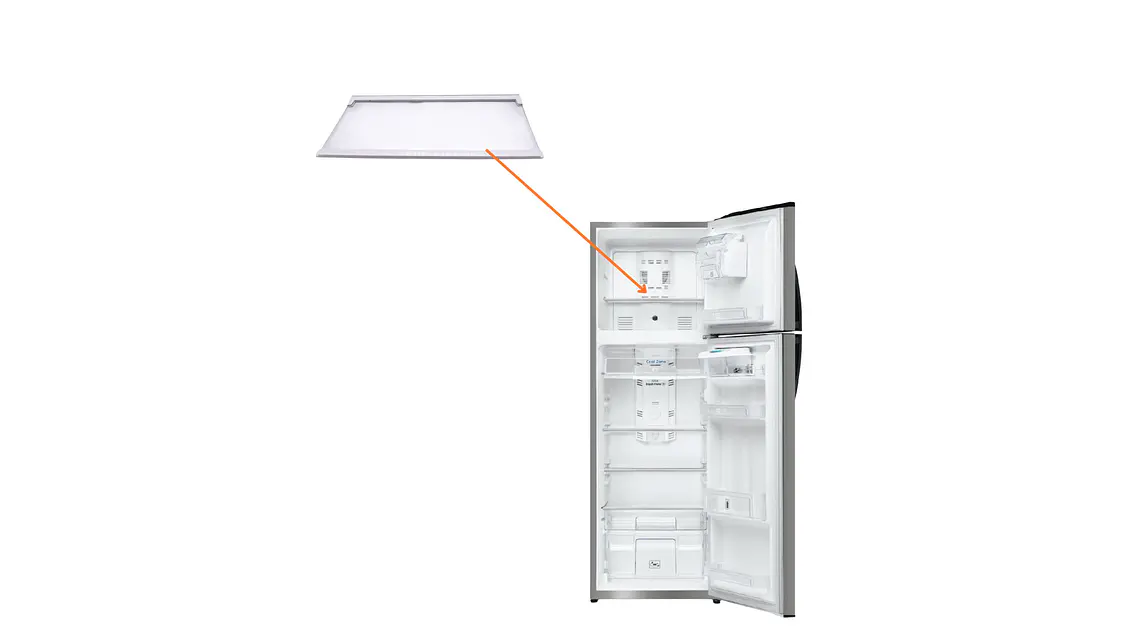 Entrepaño de vidrio para congelador nevera Mabe WR01A02520 7