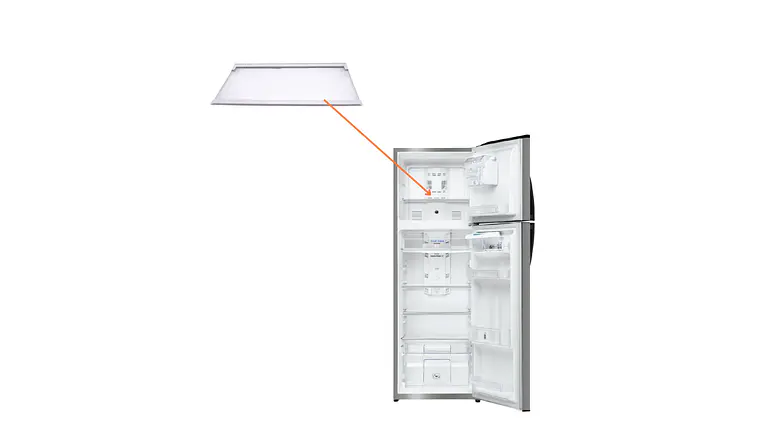 Entrepaño de vidrio para congelador nevera Mabe WR01A02520 7