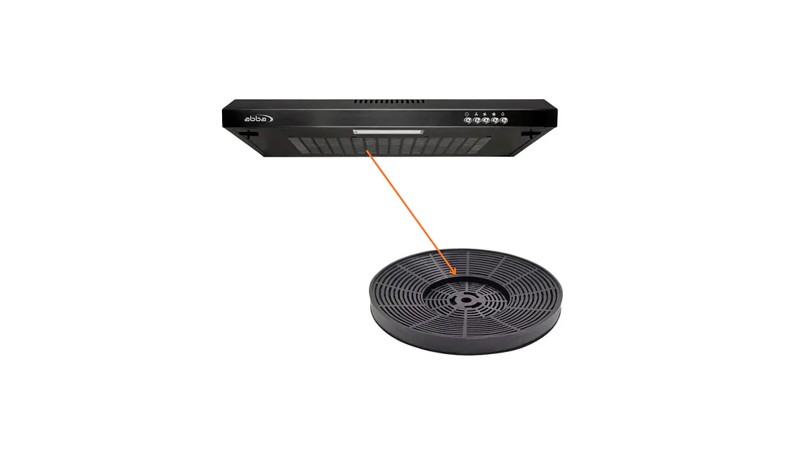 Filtro redondo de carbón para campana compatible con Abba 2
