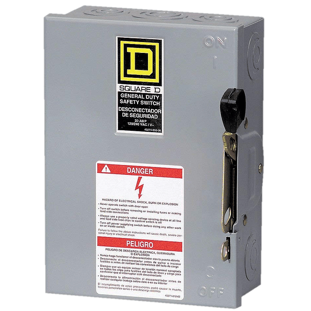 3p safety switch, 30A DU321