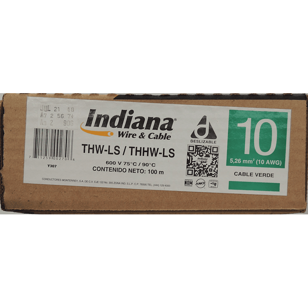 Cable Calibre 10 Indiana