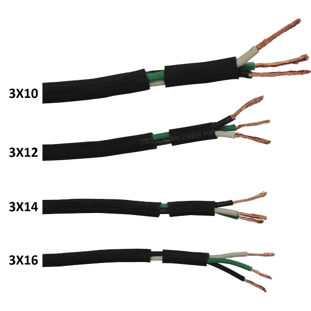 CABLE USO RUDO 3 X 10 AWG  INDIANA 