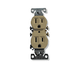 Polarized duplex receptacle