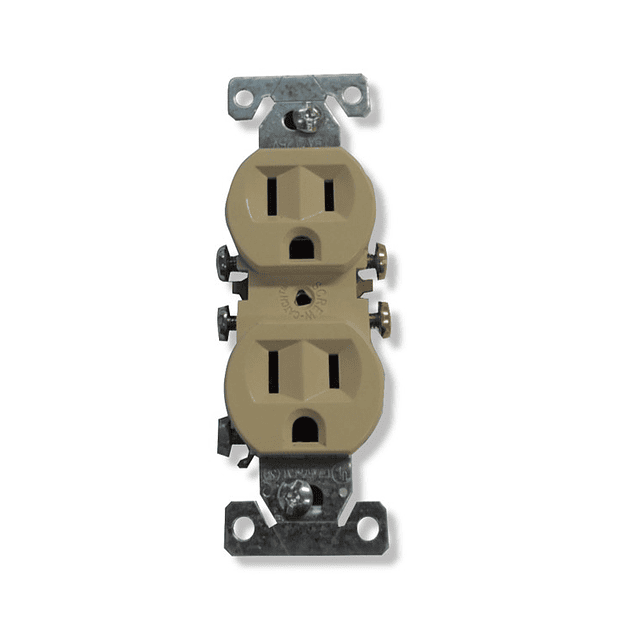 Polarized duplex receptacle