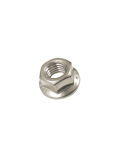 Hex Flange Nut, Serrated, SS M10