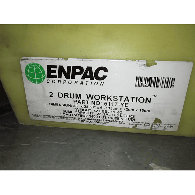 Estación de trabajo de 2 tambores MCA. ENPAC Corporation
