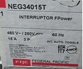 Interruptor Termomagnetico MOD. NEG34015T MCA. FEDERAL PACIFIC