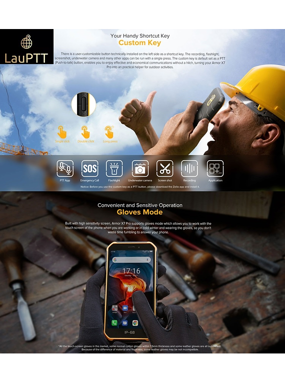 LAUPTT L7 PRO 32GB + 4GB NEGRO CON PLATAFORMA LAUPTT