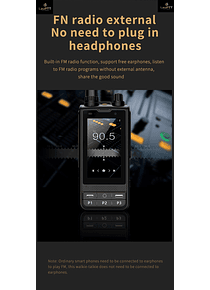 Radio Black 4G con alcance nacional + Frecuencia UHF + Celular
