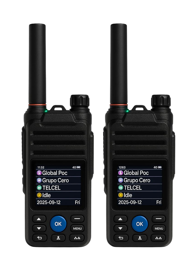 2 Radios Global POC Orange-Blue 4g Wi-fi Licencia + Chip Gratis  3