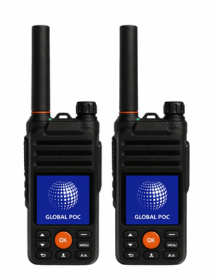 2 Radios Global POC Orange-Blue 4g Wi-fi Licencia + Chip Gratis 