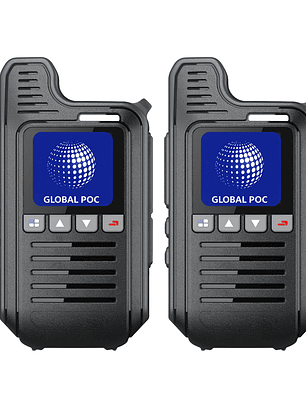 2 Radios Global POC GP68 4g  Licencia + Chip Gratis por un año