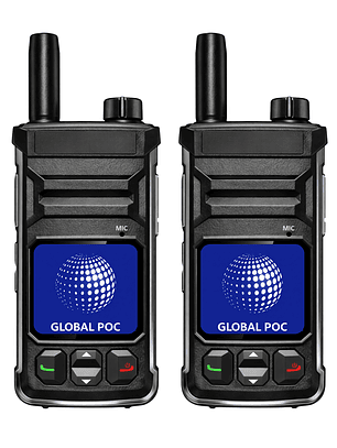 2 Radios Global POC GP-T6 4g  Licencia + Chip Gratis