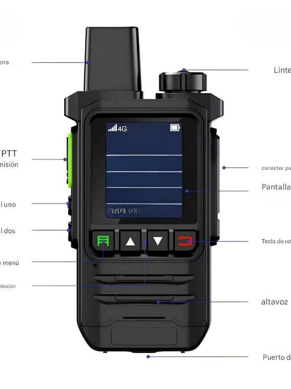 Radio Global POC GP-K6 4g  Licencia + Chip Gratis 6