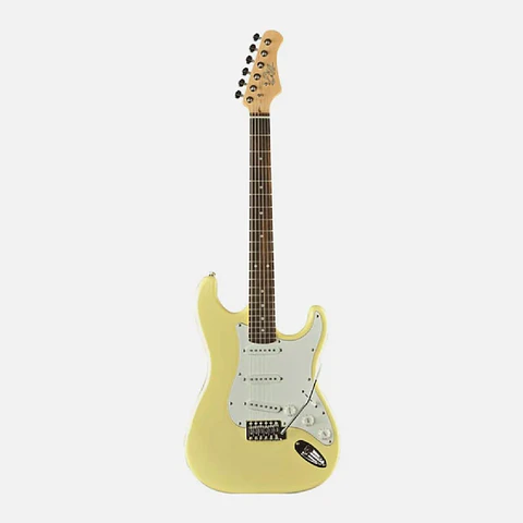 Guitarra electrica eko s-300 cream