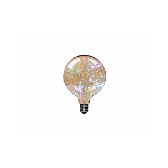 AMPOLLETA LED E27 DECORATIVA G125 1.7W RGB