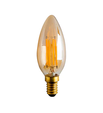 AMPOLLETA FILAMENTO VELA 4W E27
