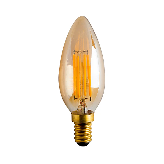 AMPOLLETA FILAMENTO VELA 4W E27