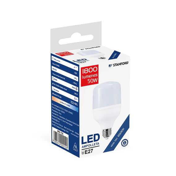 AMPOLLETA LED ALTA POTENCIA 50W 6500K