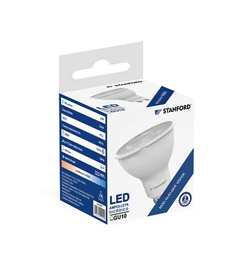AMPOLLETA LED DICROICA 6W GU10 BIPIN 2800K STANFOR