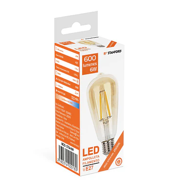 AMPOLLETA LED VINTAGE 6W E27